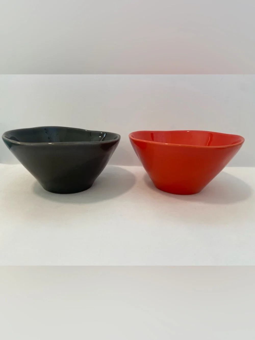 (2) Crate&Barrel rustic bowls